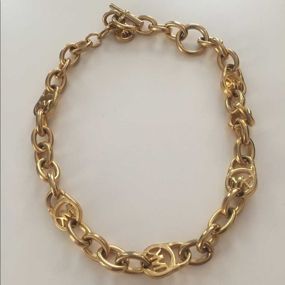 Michael Kors Couture Gold Toggle Chain Necklace
